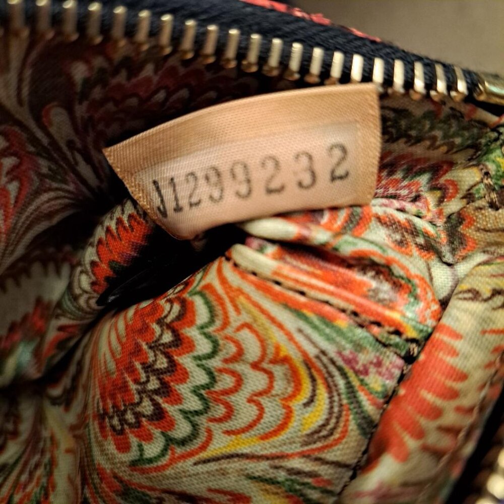 Euc Dooney & Bourke Red Python Snake Embossed Wri… - image 4